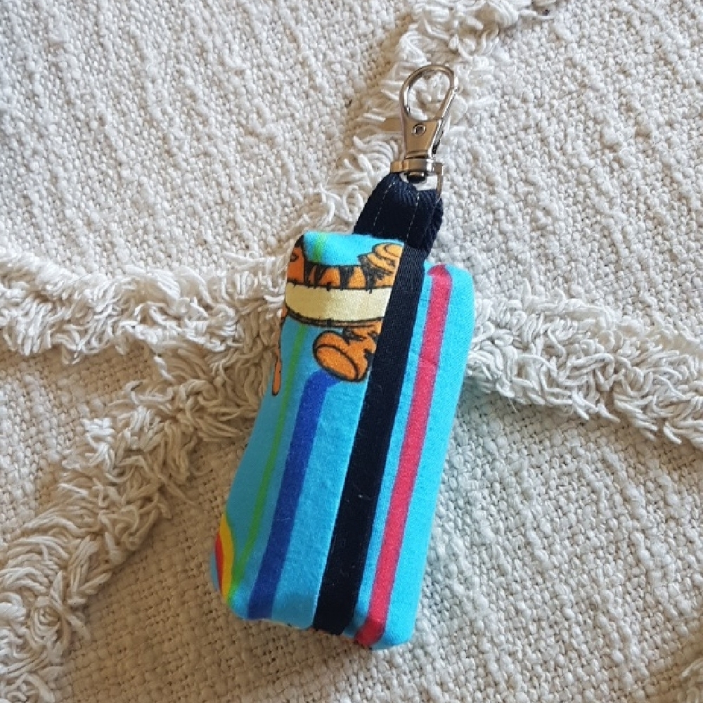 Tigger Themed Doggy DOO Doggy Poo Bag Blue Pouch Zero Waste Handmade